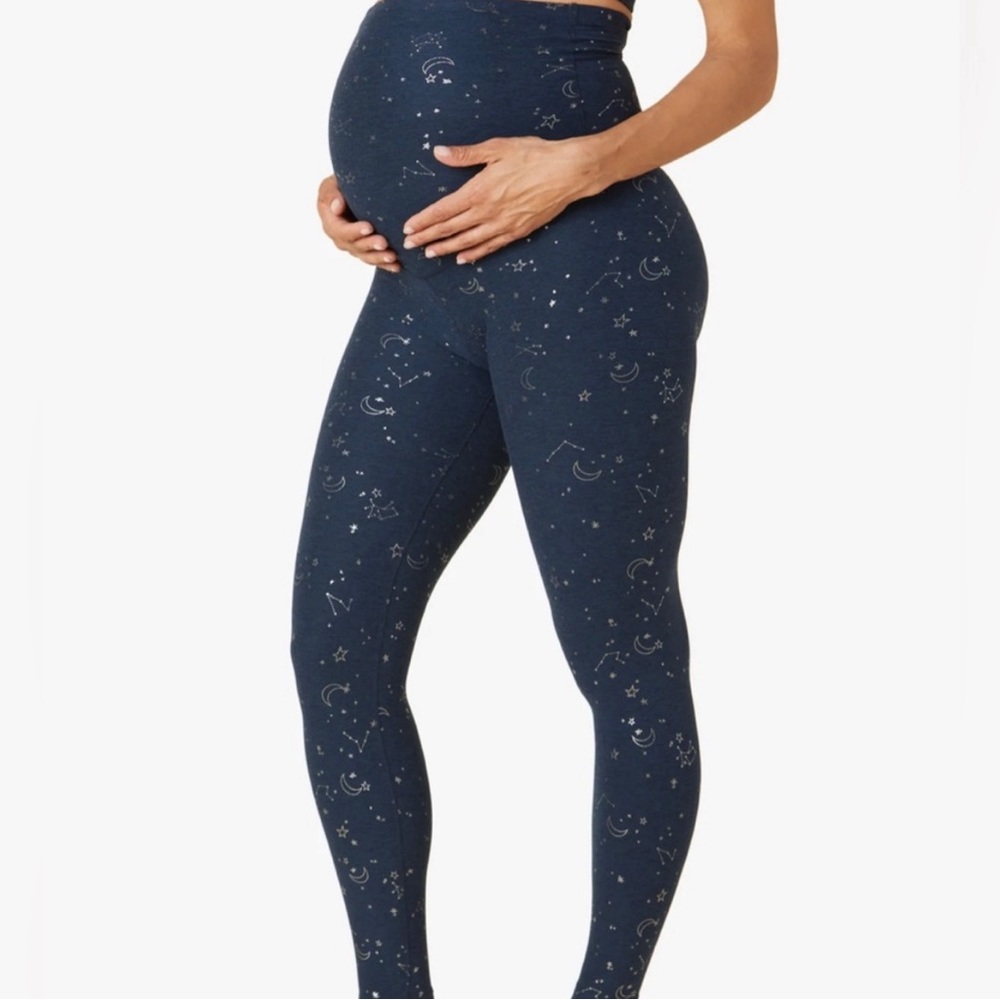 Beyond Yoga SoftShine Love The Bump Maternity Midi Legging.  Worn once